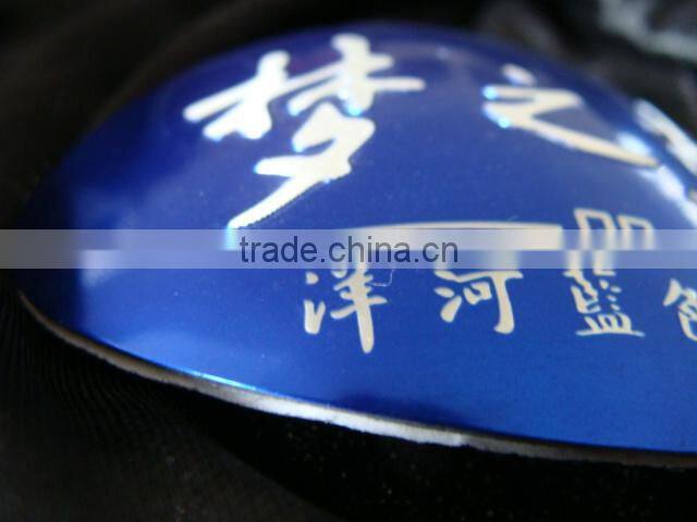 High quality customized metal wine label