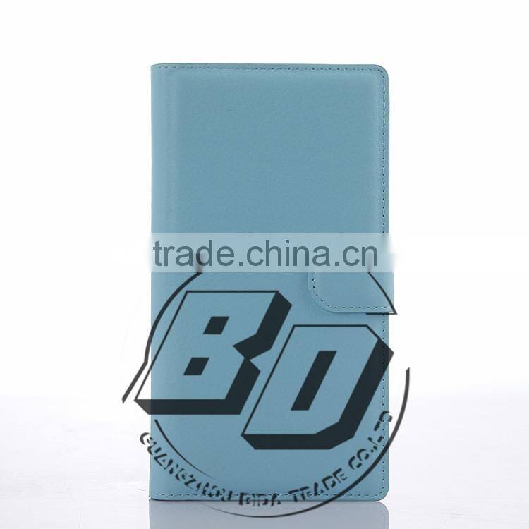 Wholesale Popular Magnetic flip leather wallet case with card slots For Wiko Ridge fab 4G leather case fast delivery