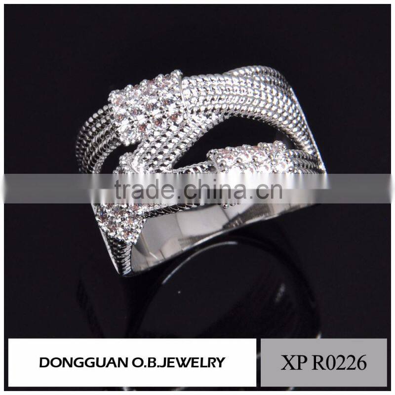 2016 high quality fashion saudi arabia white gold wedding ring price /handmade ring design