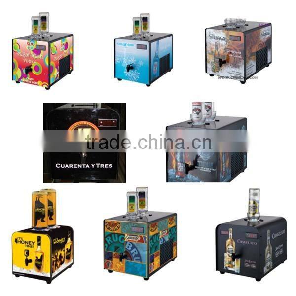 2 bottles Liquor Chiller Shot Machine