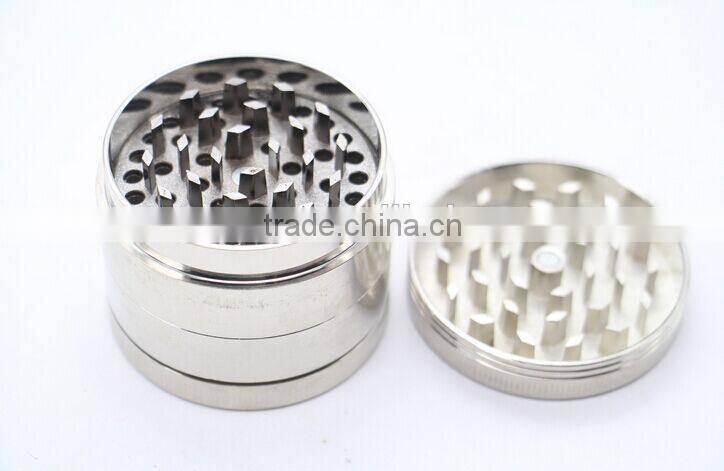 portable herb grinder 4 parts wholesale herb grinder, Zinc Alloy , Mixed Colors, custom available