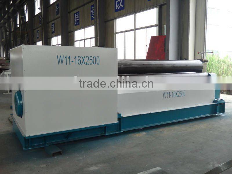 6mm mechanical metal sheet rolling machine , steel roll bending machine