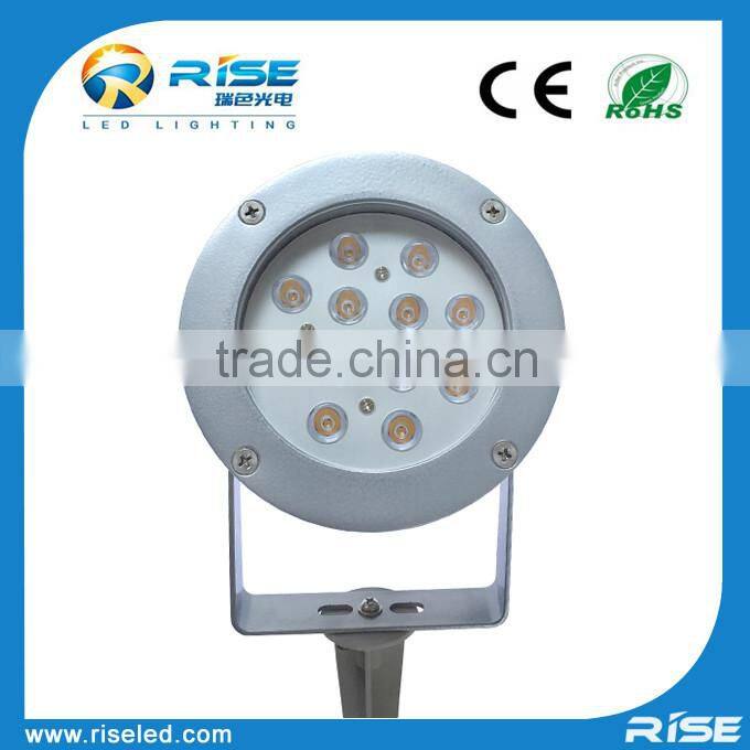 12W Edison RGB color led spike light 2 years warranty
