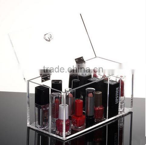 with lid cosmetic plastic box ,storage box