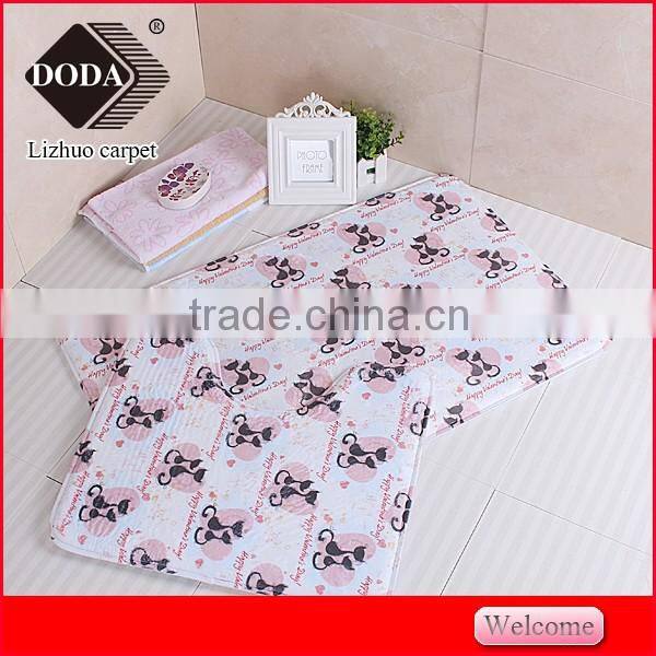 2016new arrival memory foam carpet soft carpet bathmat 3pcs carpet door rugs