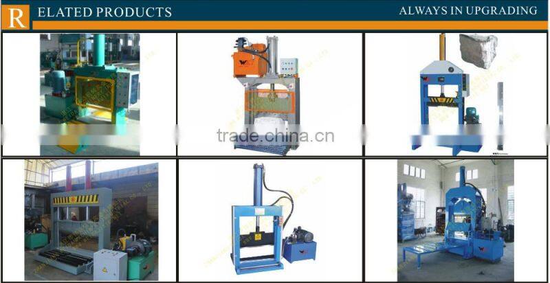 Good price automatic Rubber Sheeting Cutter vertical hydraulic rubber bale cutter