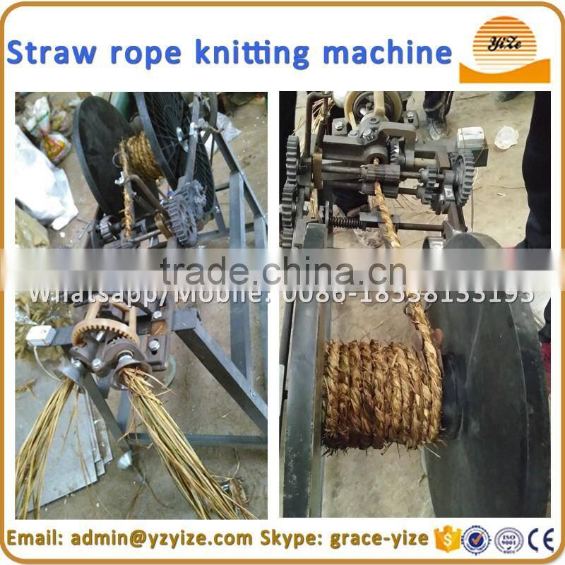 Stranding straw coconut long fiber plastic rope making machine