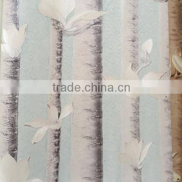 tree desgin waterproof vinyl wallpaper