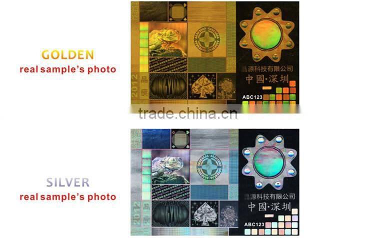 Hot selling Custom disposable HoneyComb Tamper Evident Hologram Sticker