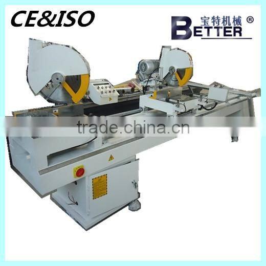 High quality plastic window profile cutting machine with two head