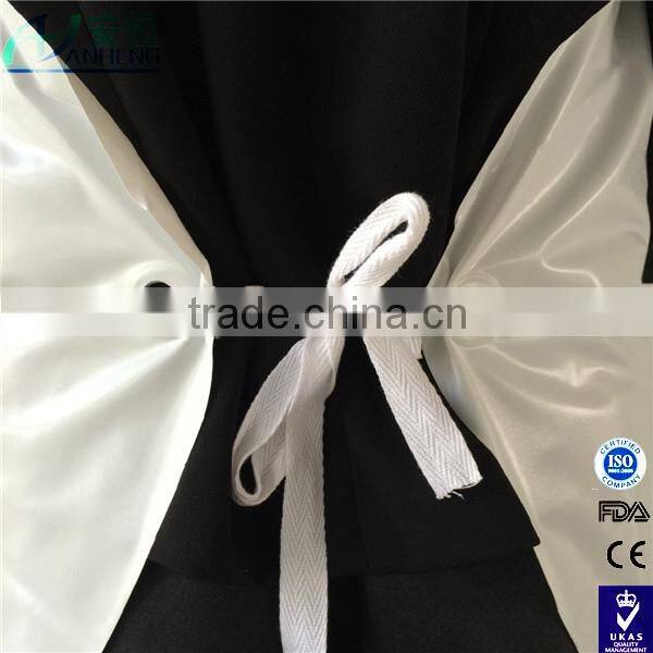 CE ISO FDAcertificates PVC apron/butcher apron /whiteand black PVC apron