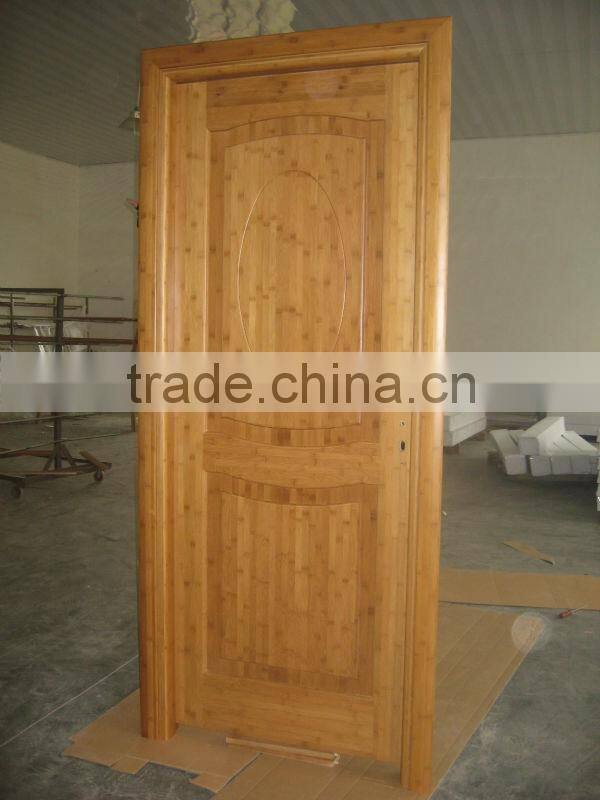 Solid dark carbonized a grade bamboo door