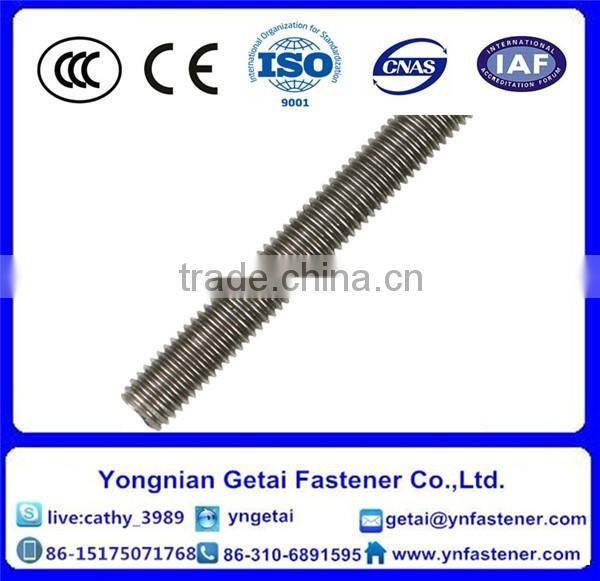 ASTM A479 stainless steel 316 threaded bar M6