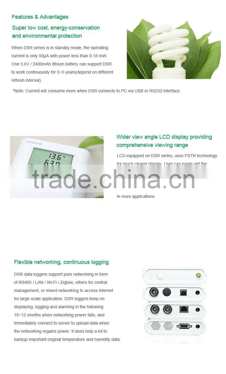Atmospheric Pressure Temperature Humidity Measurement Meter Recorder Data Logger