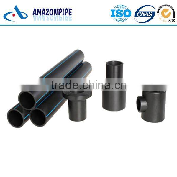 PN16 SDR11 HDPE plastic pipe and fittings electric fusion pipe fitting