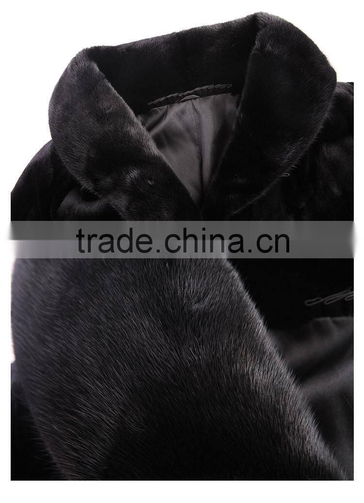 2015 long winter real mink fur womens' coat for sale