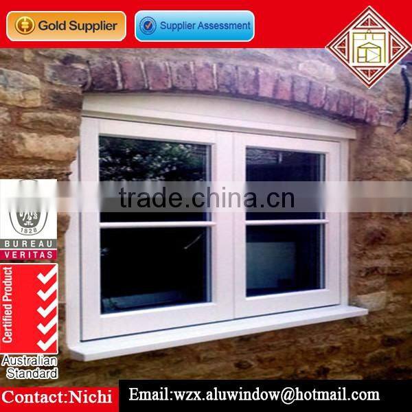 Double tempered glass window grills design for sliding windows