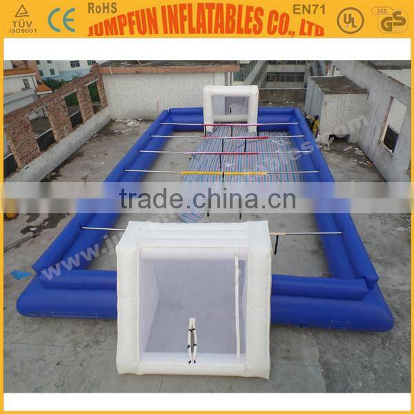 EN71 Human Soap Football custom size Jumpfun Inflatable water soccer picth/Football soap field for sale