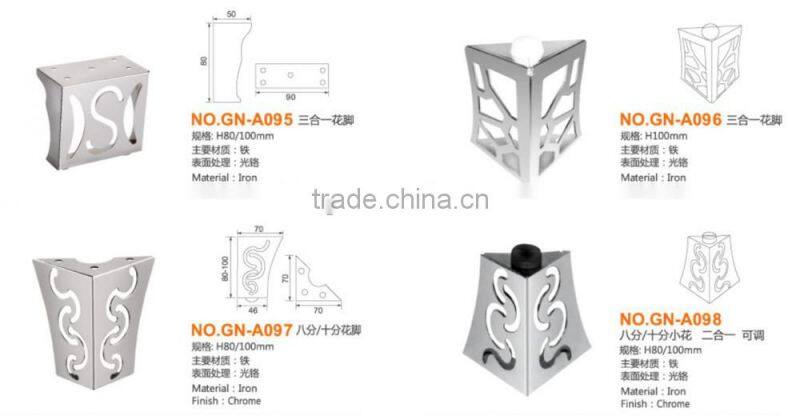 2016-2017 home furniture decoration iron kitchen cabinet chrome legs
