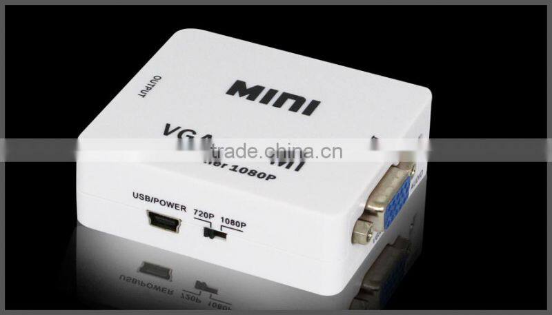 MINI VGA to HDMI UP SCALER 1080P for HDTV