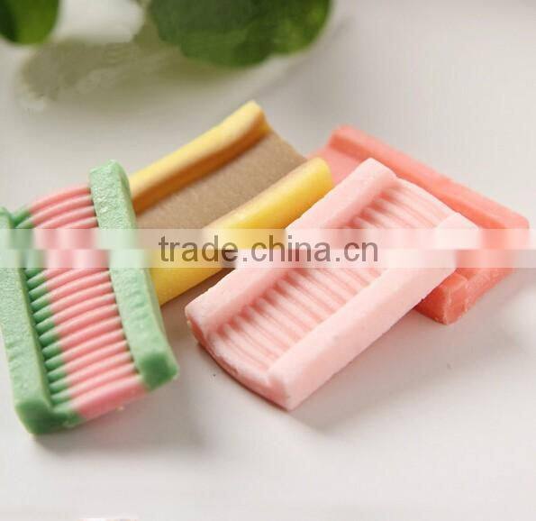 Jar wrapped fruit bubble gum chewy candy