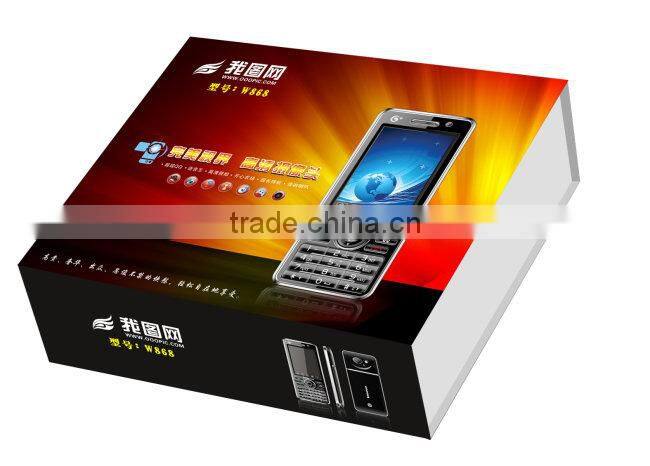 Latest design paperboard box for mobile phone