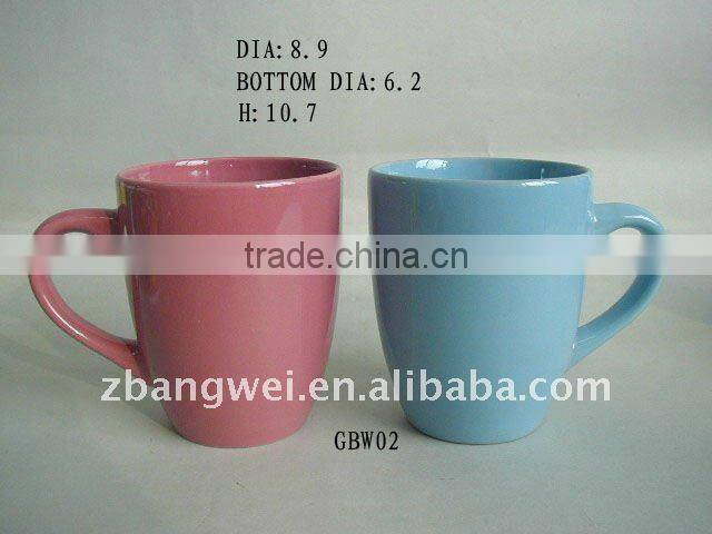 color glaze mug