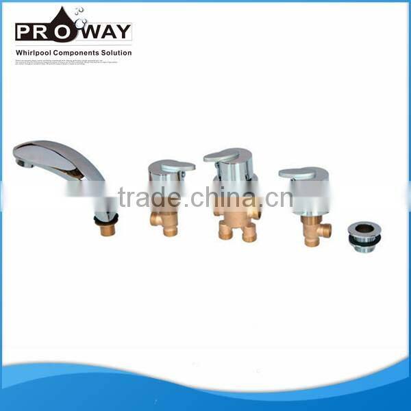 Five Holes Deck Mount Used Bath Faucet Waterfall Faucet for Bathtub
