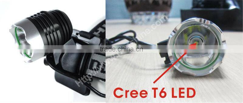 10w rechargeable led headlight ent with 900lm t6 led