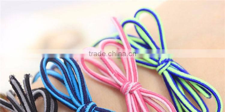 Single&double-strand elastic bowknot Custom ribbon elastic hair decoration