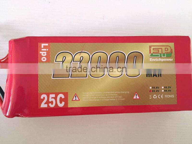 22000mah RC DJI UAV Lipo Battery