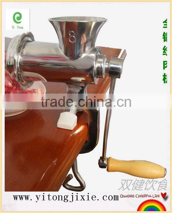 Cheap Price China factory manufacturer home use manual meat grinder with wheel