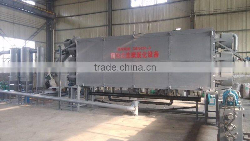 Biochar production equipment of continuous carbonization furnace for sawdust