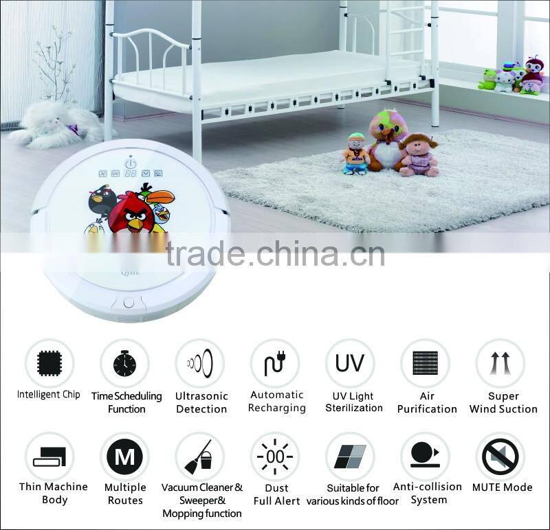 Shenzhen China good quality suction robot Ultrasonic sensor robot vacuum cleaner