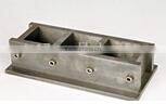 Steel three gang cube mould