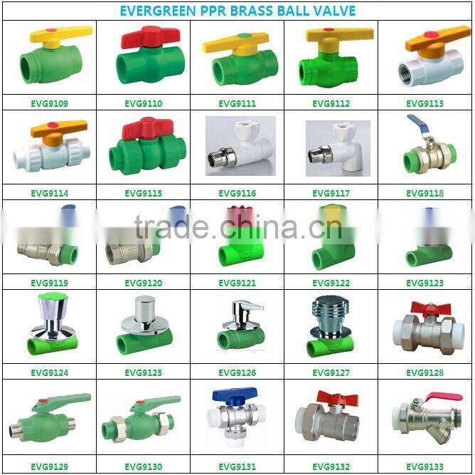 PPR Double Union Brass Ball Valve