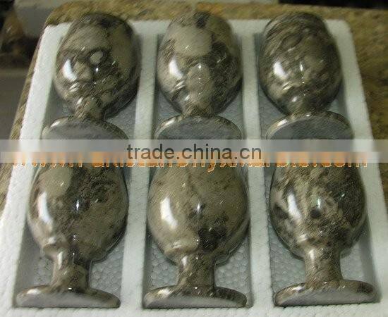 MARBLE WINE GLASSES GOBLETS