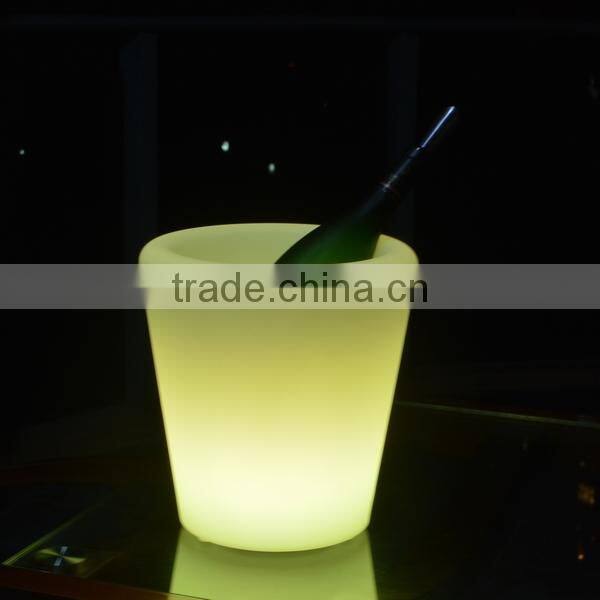 smart control plastic light up flower pot