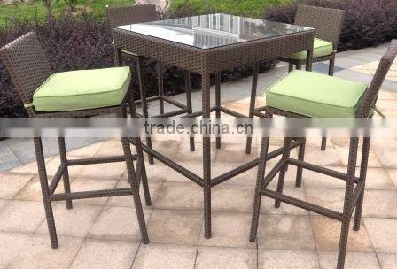 TG15-0070 Oudoor furniture PE wicker cocktail table set