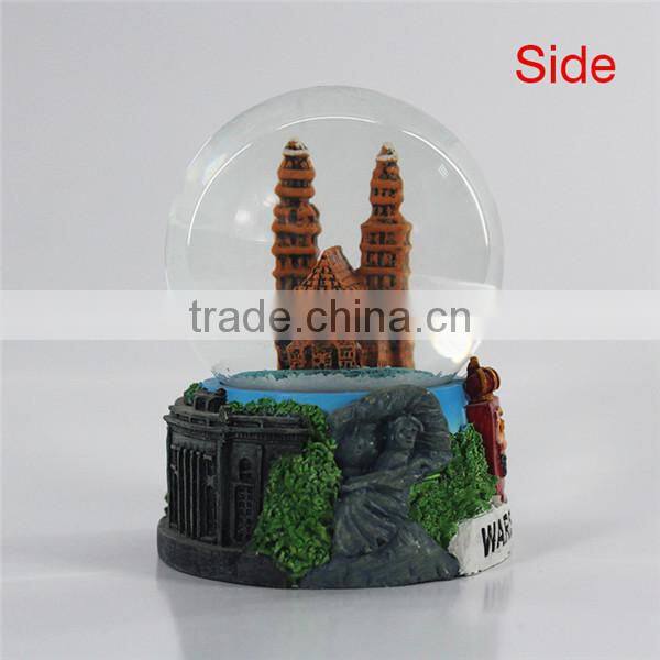Handmade snow globe for tourist souvenir