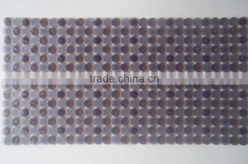 Heart Non-Slip PVC Mini Bath Mats,Heart PVC Anti slip Bath tub Appliques w/suction cup, Customized pvc mini bathroom mat