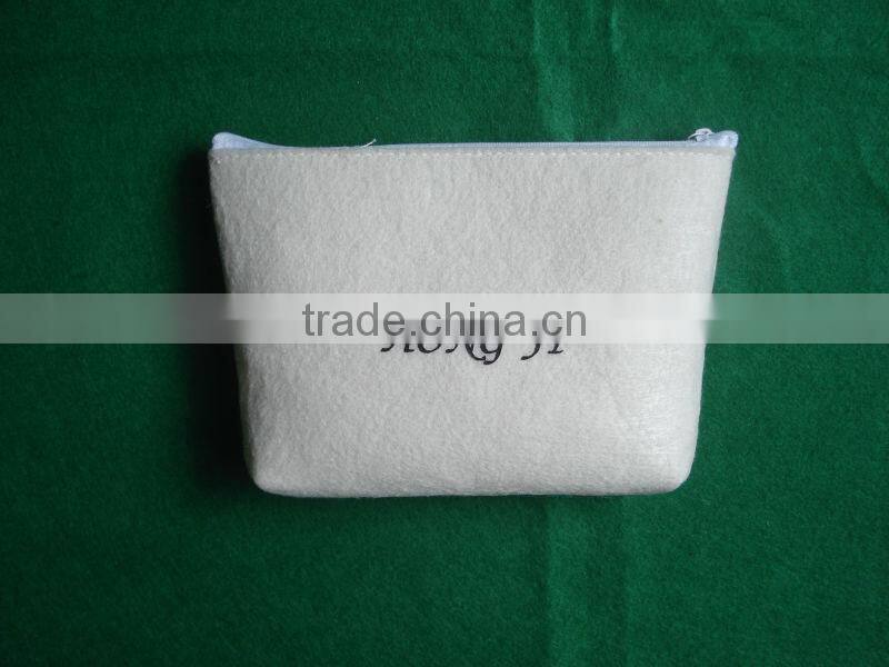 #14090401 fashion eco friendly felt makeup bag/cosmetic bag