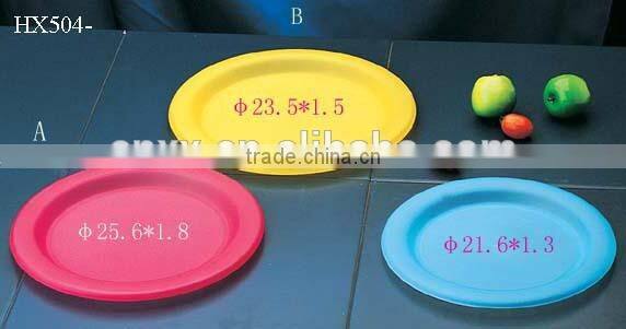 new round salad plate