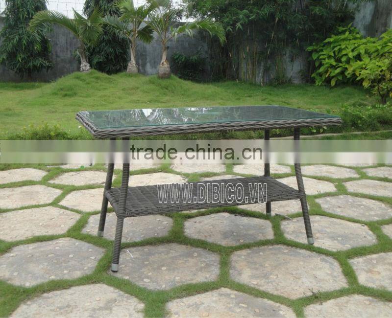 Outdoor Garden Plastic Flat Rattan Sofa Furniture