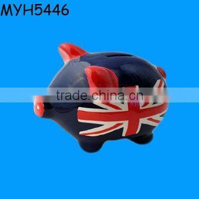 Union Jack porcelain piggy banks