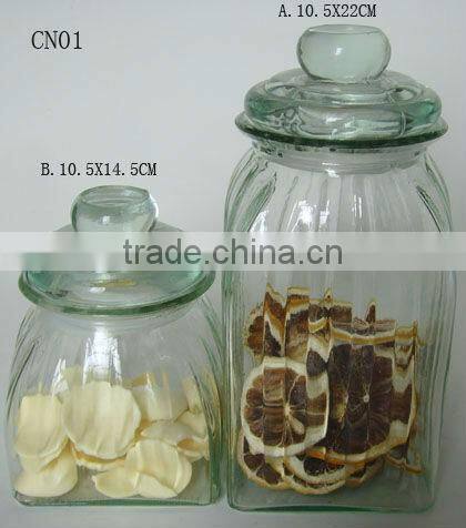 big glass food containers hermetic wholesale /apothecary jars