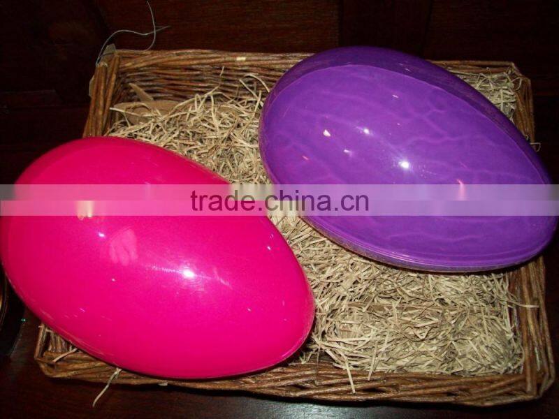Decorative plastic easter egg