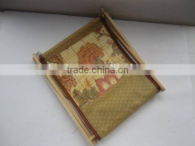 Foldable non-woven with wooden holder storage box