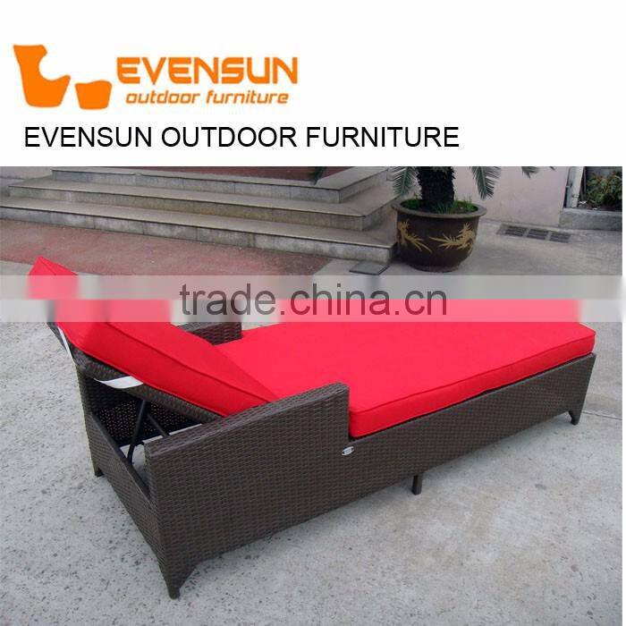 2016 cheap chaise sun lounger with canopy
