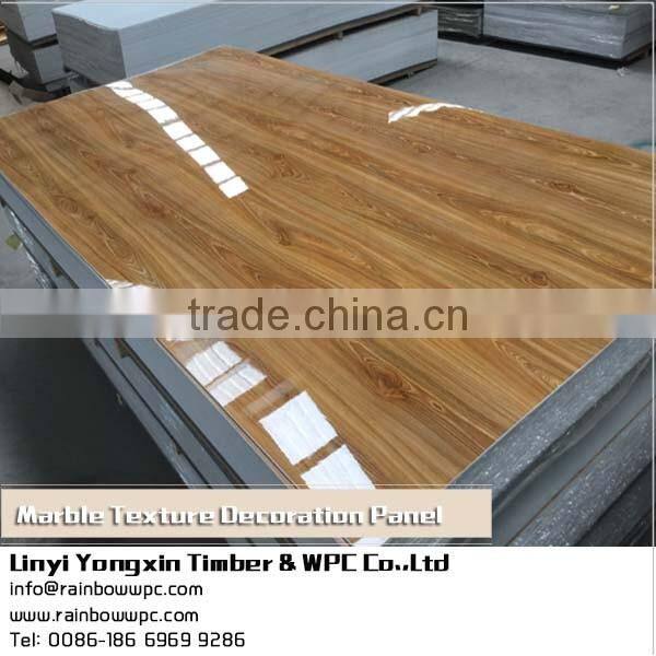 light reflection decorative wall panels for bathroom, marble texture composite facade cladding